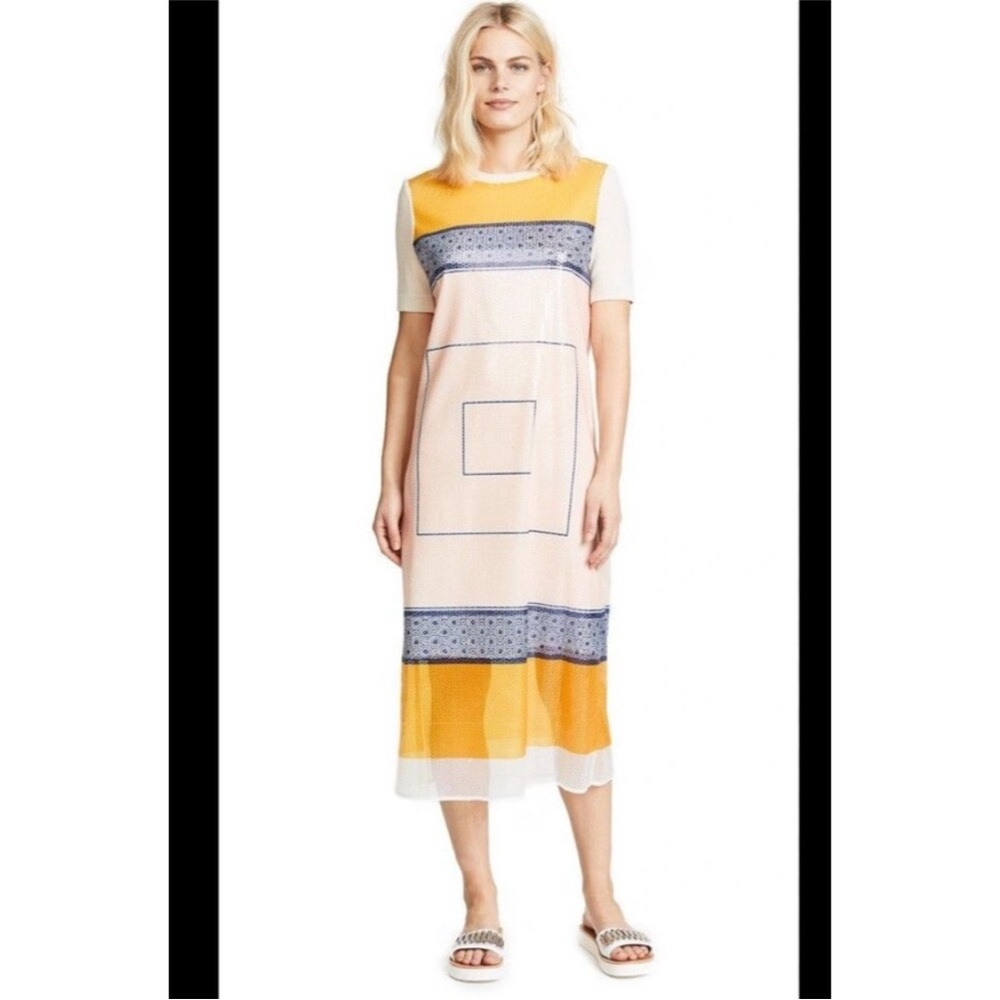 Rare Sequence Tory Burch Geometric Print Dress